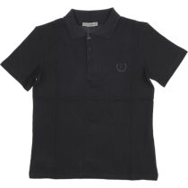 P1930 Wholesale Standard Fit Polo Collar Boys T-Shirt 6-9Y black
