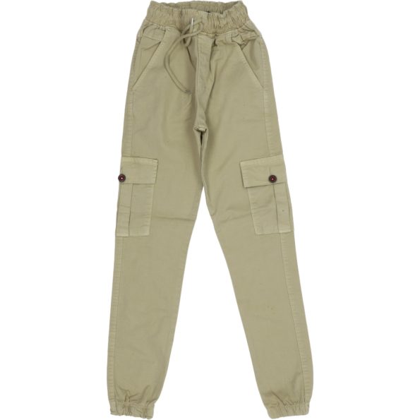 Wholesale Boys Kids Jeans 12-16Y Cargo Pocket beige