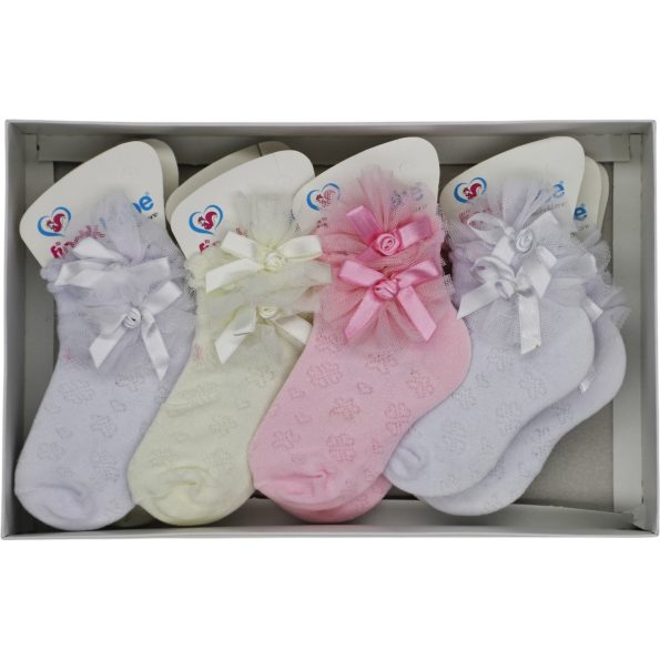 0610 Wholesale 12 Piece Babies Boxed Socks 1