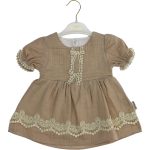 10009 Wholesale Toddler Baby Dress 9-24M dried rose