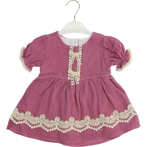 10009 Wholesale Toddler Baby Dress 9 24M dried rose