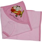 1600 Baby Bath Towel with Glove for Babies 1