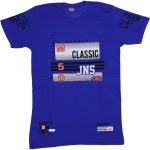 202420 Wholesale Boys Kids T-Shirt 5-8Y JNS Print Sax Blue