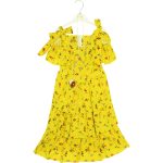 2510 Wholesale Girls Kids Dress 6-9Y yellow