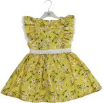 2535 Wholesale Girls Kids Dress 2-5Y yellow