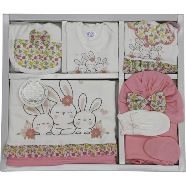 566 Wholesale Baby 10 Piece Newborn Box Set 0 3M pink