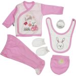 575 Wholesale Baby 5-Piece Newborn Box Set 0-3M pink