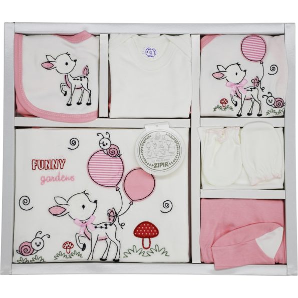 576 Wholesale Baby 10 Piece Newborn Box Set 0 3M pink