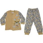 7120 Wholesale Boys Kids Pajamas Set 1-2-3Y beige