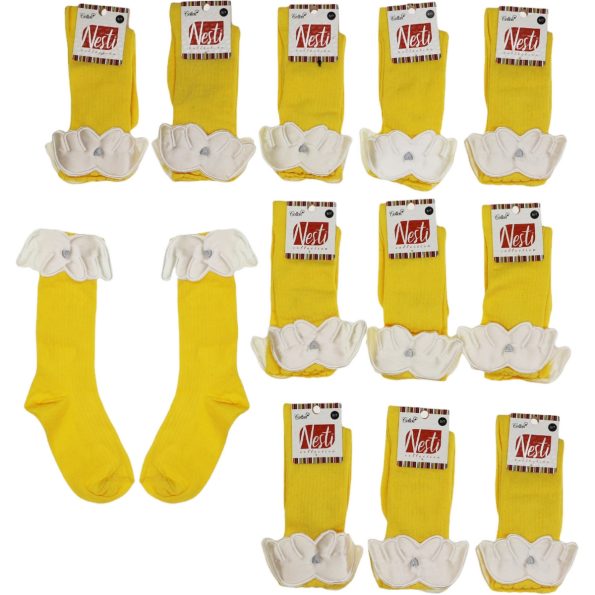 Wholesale 12 Piece Babies Socks yellow