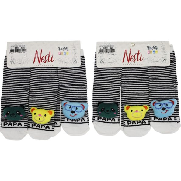 Wholesale 6 Piece Babies Socks With Toys 1